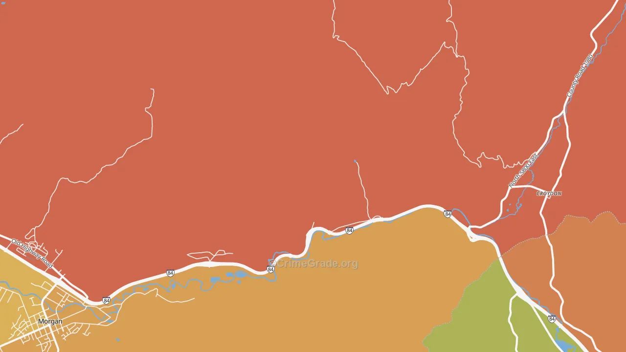 Devils Slide, UT Map of Murder Rates