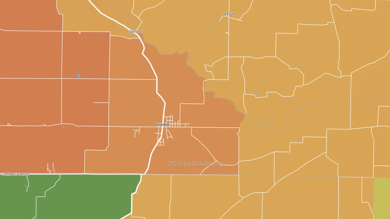 Diamond, IN Map of Murder Rates