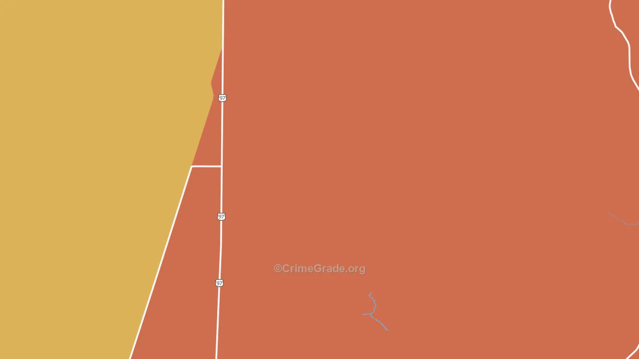 Diamond Lake Junction, OR Map of Murder Rates