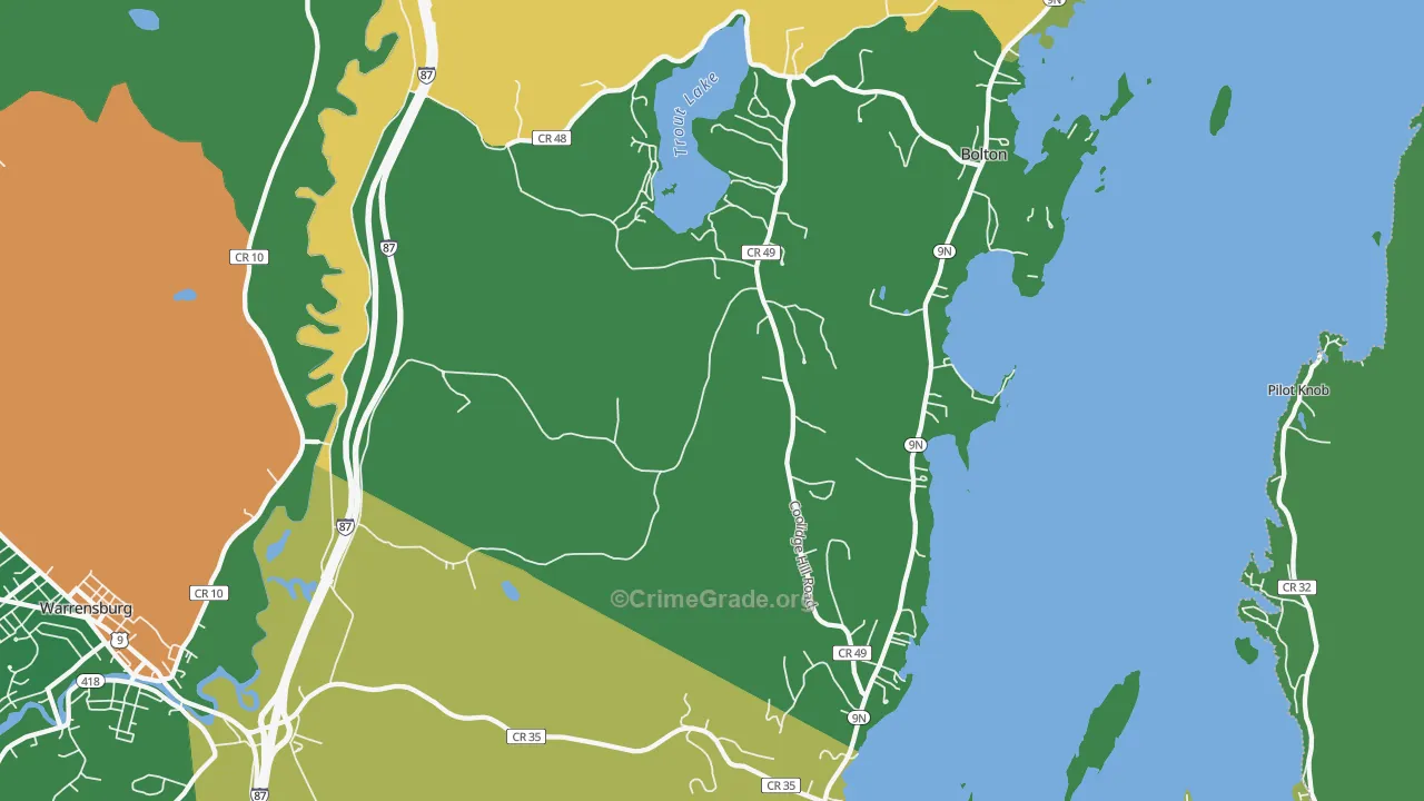 Diamond Point, NY Map of Murder Rates