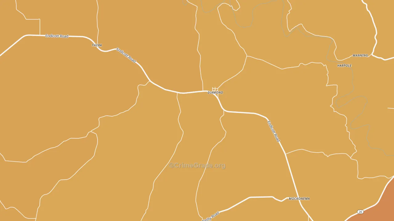 Diamond, WA Map of Murder Rates