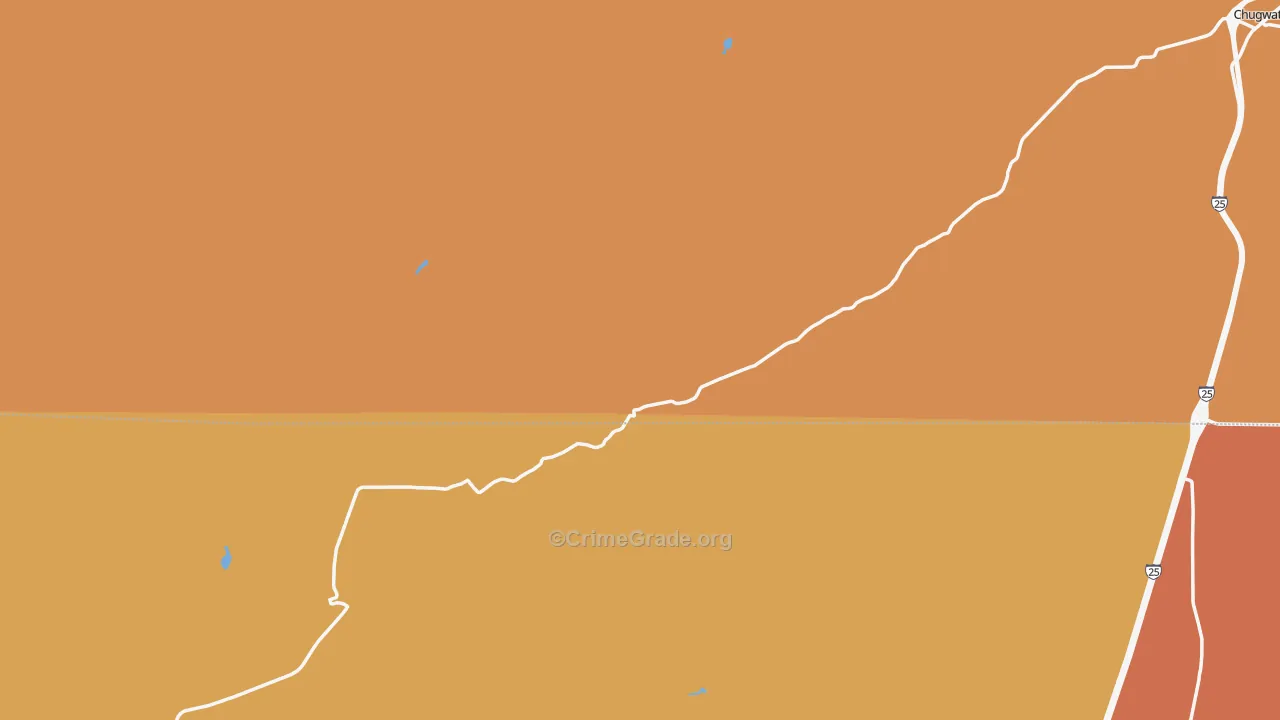 Diamond, WY Map of Murder Rates