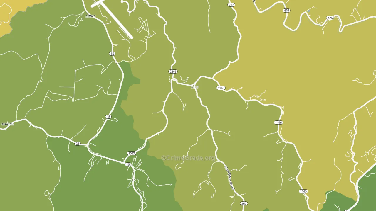 Dice, KY Map of Murder Rates