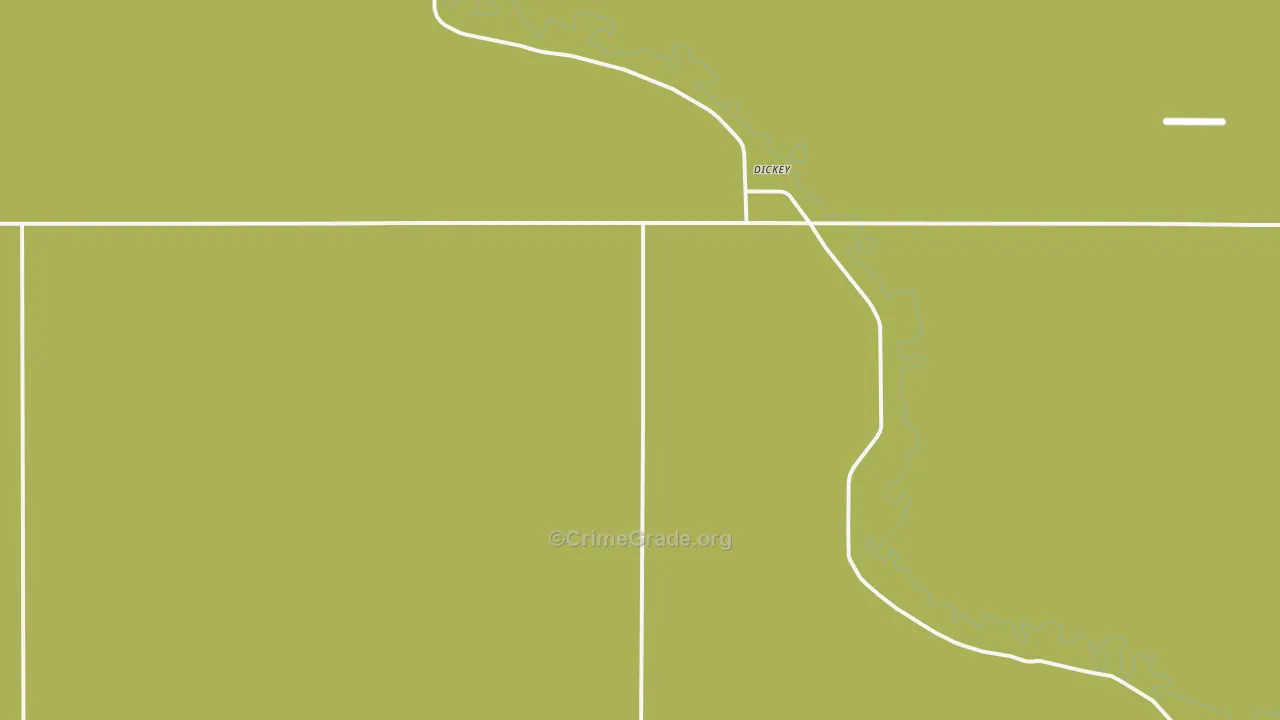 Dickey, ND Map of Murder Rates
