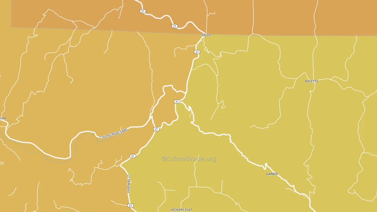 Dillen, AR Map of Murder Rates
