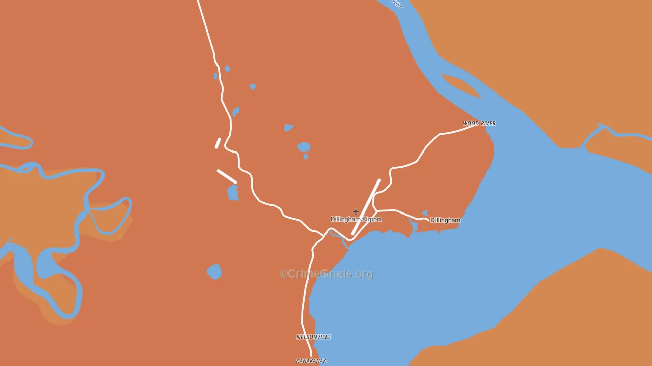 Dillingham, AK Map of Murder Rates