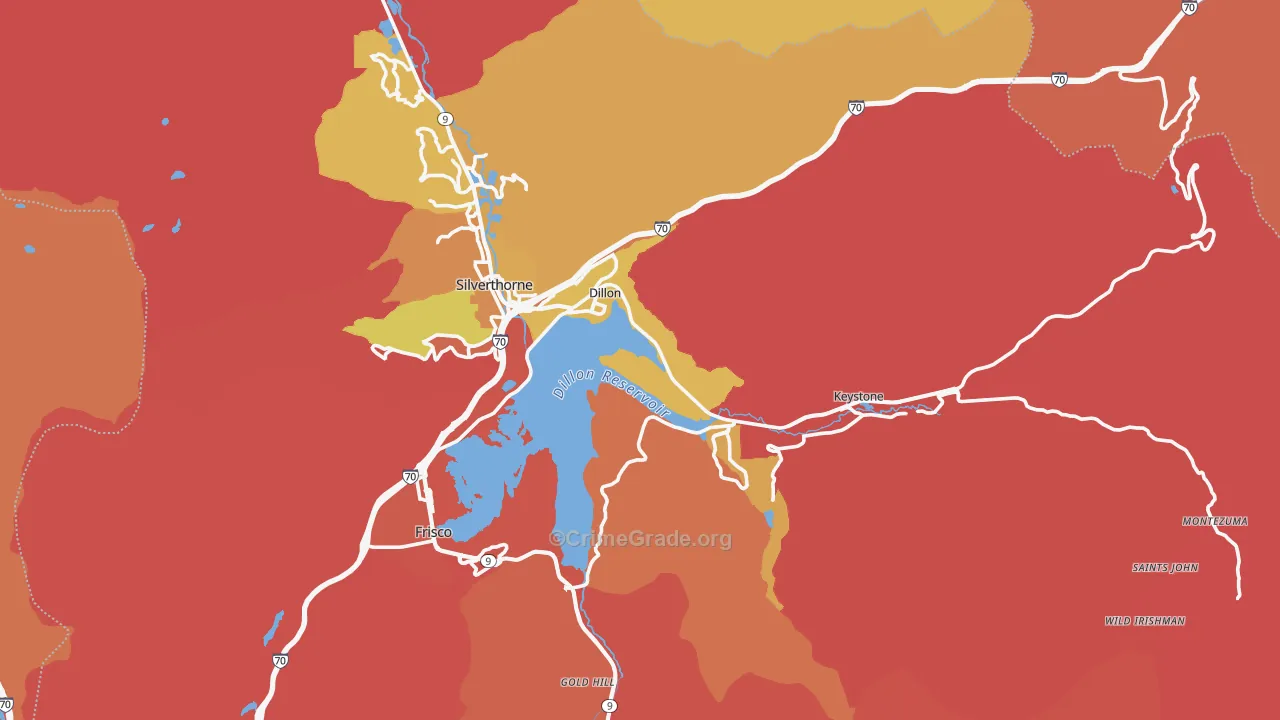 Dillon, CO Map of Murder Rates