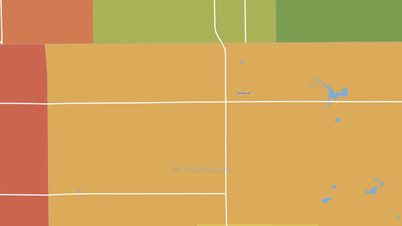 Dimock, SD Map of Murder Rates