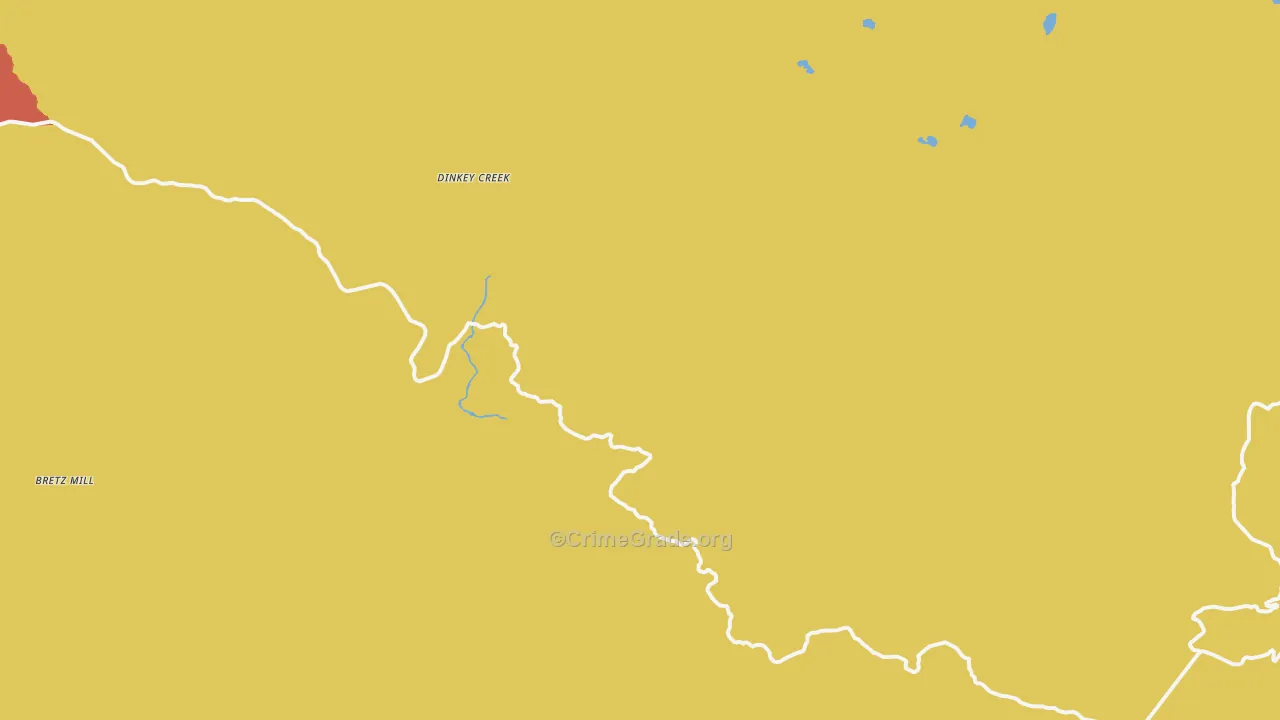 Dinkey Creek, CA Map of Murder Rates