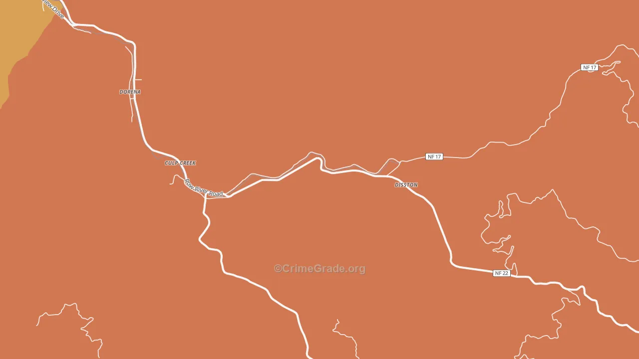 Disston, OR Map of Murder Rates