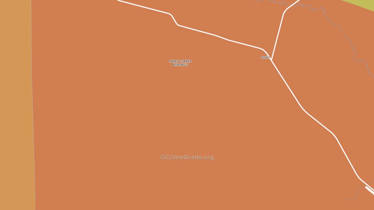Divot, TX Map of Murder Rates