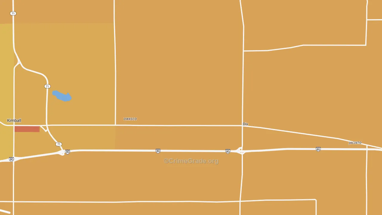 Dix, NE Map of Murder Rates
