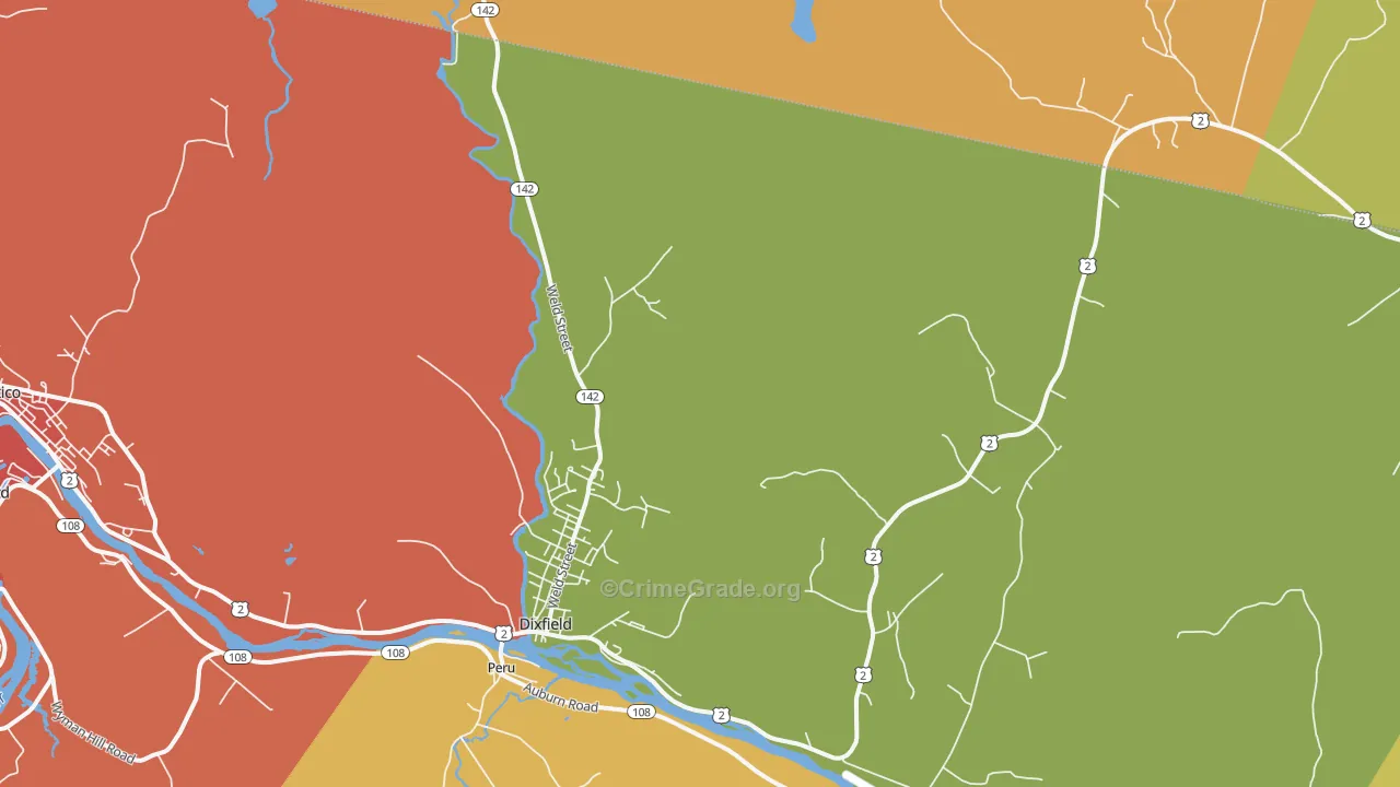 Dixfield, ME Map of Murder Rates