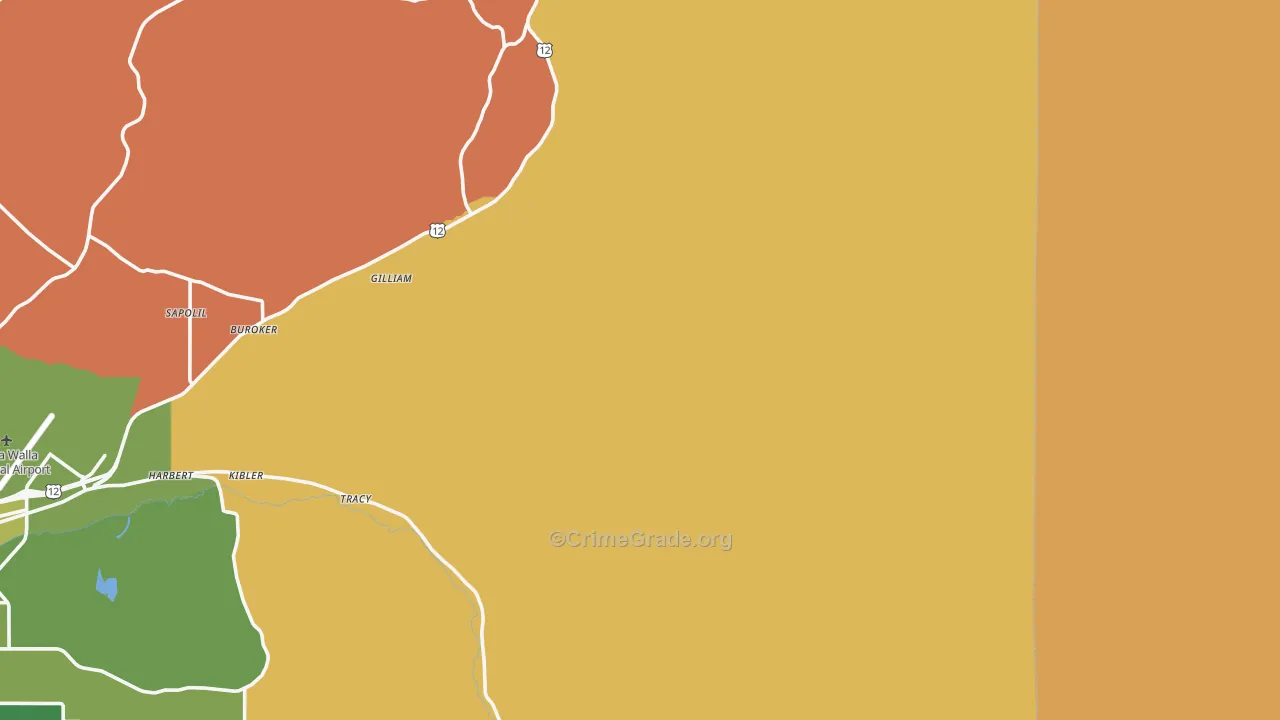 Dixie, WA Map of Murder Rates
