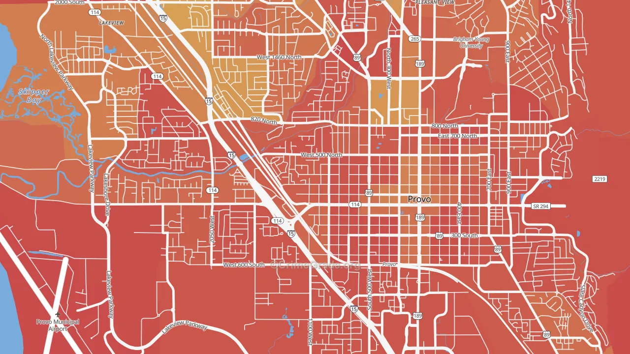 Dixon, Provo, UT Map of Murder Rates