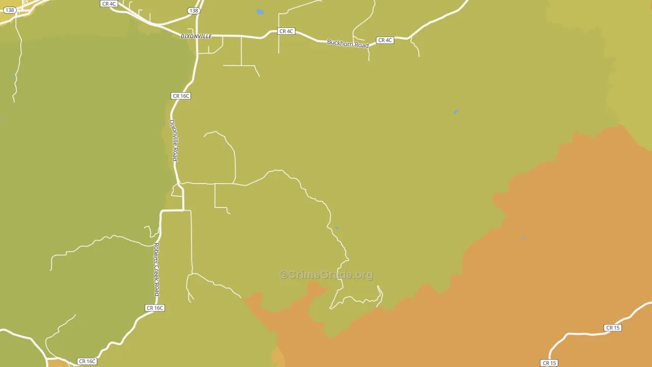 Dixonville, OR Map of Murder Rates