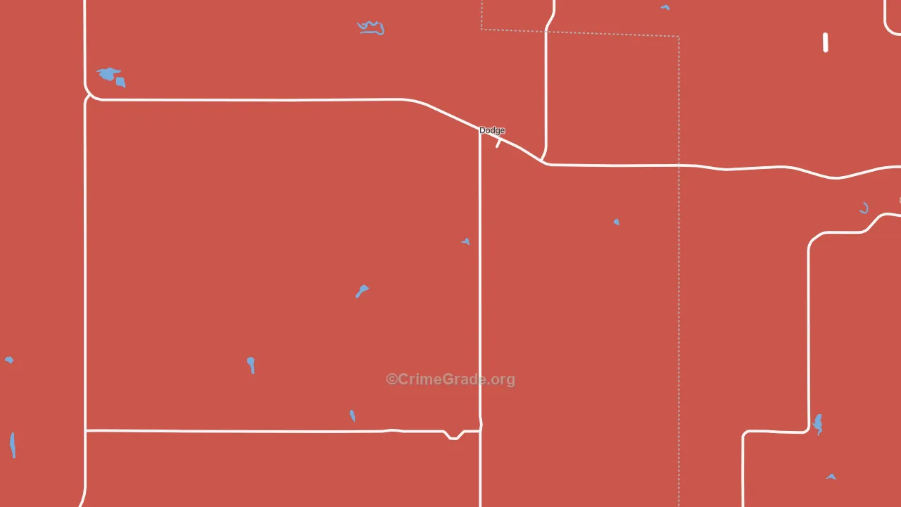 Dodge, ND Map of Murder Rates