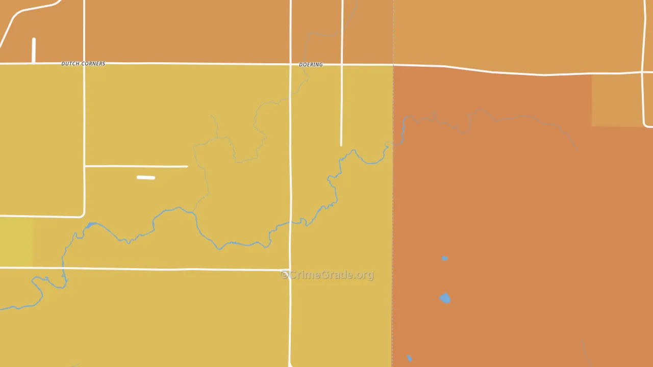 Doering, WI Map of Murder Rates
