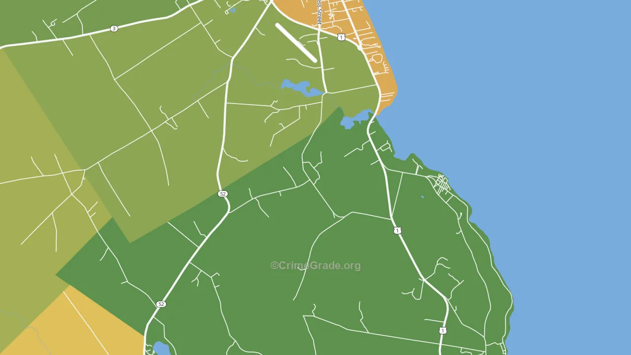 Dog Island Corner, ME Map of Murder Rates