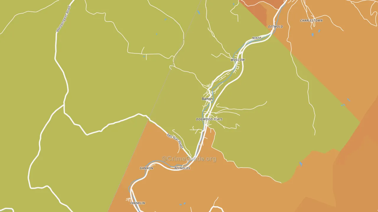 Dogwood Flats, MD Map of Murder Rates