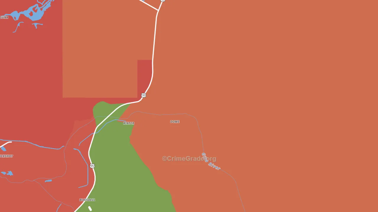 Dome, AZ Map of Murder Rates