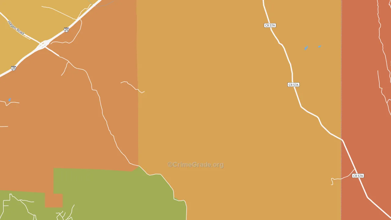 Domingo, NM Map of Murder Rates
