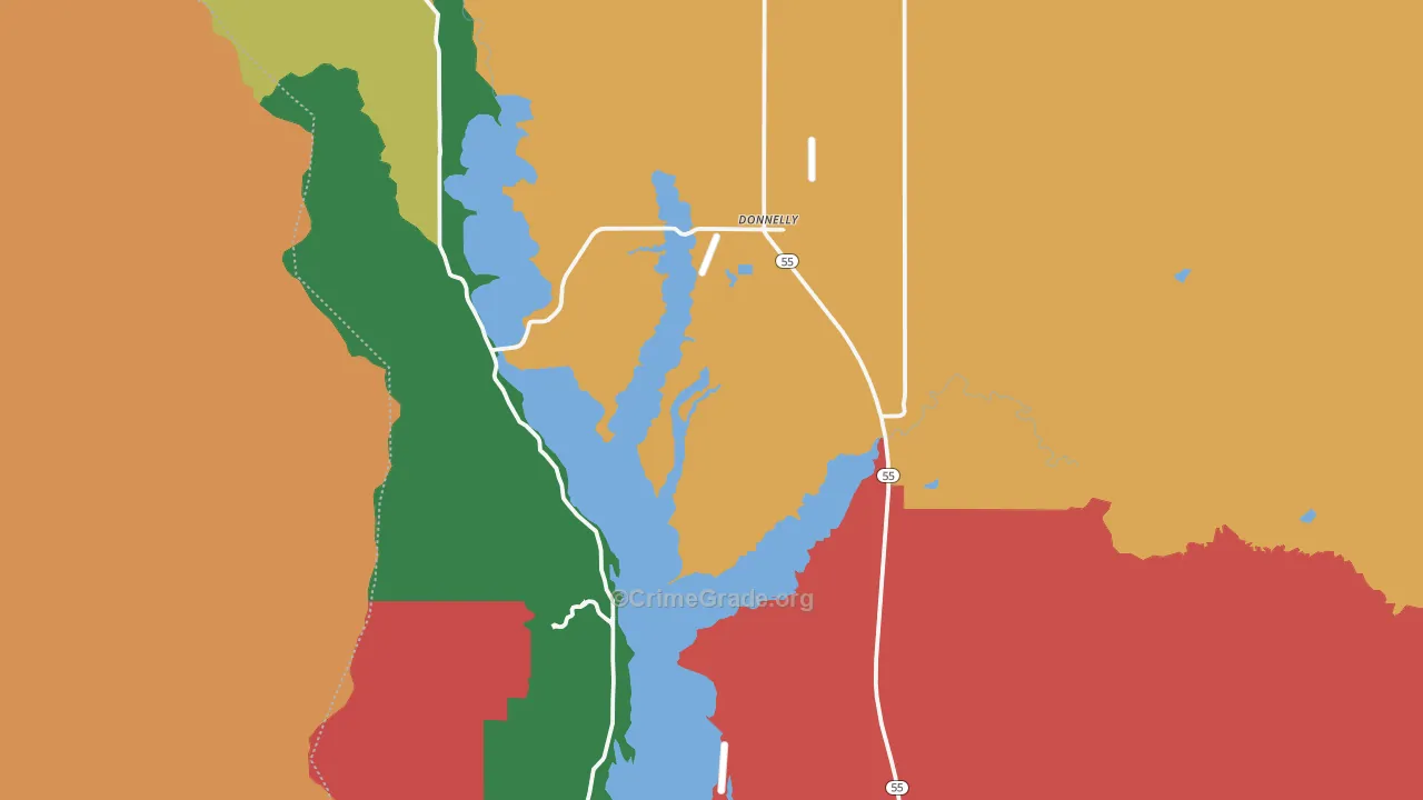 Donnelly, ID Map of Murder Rates