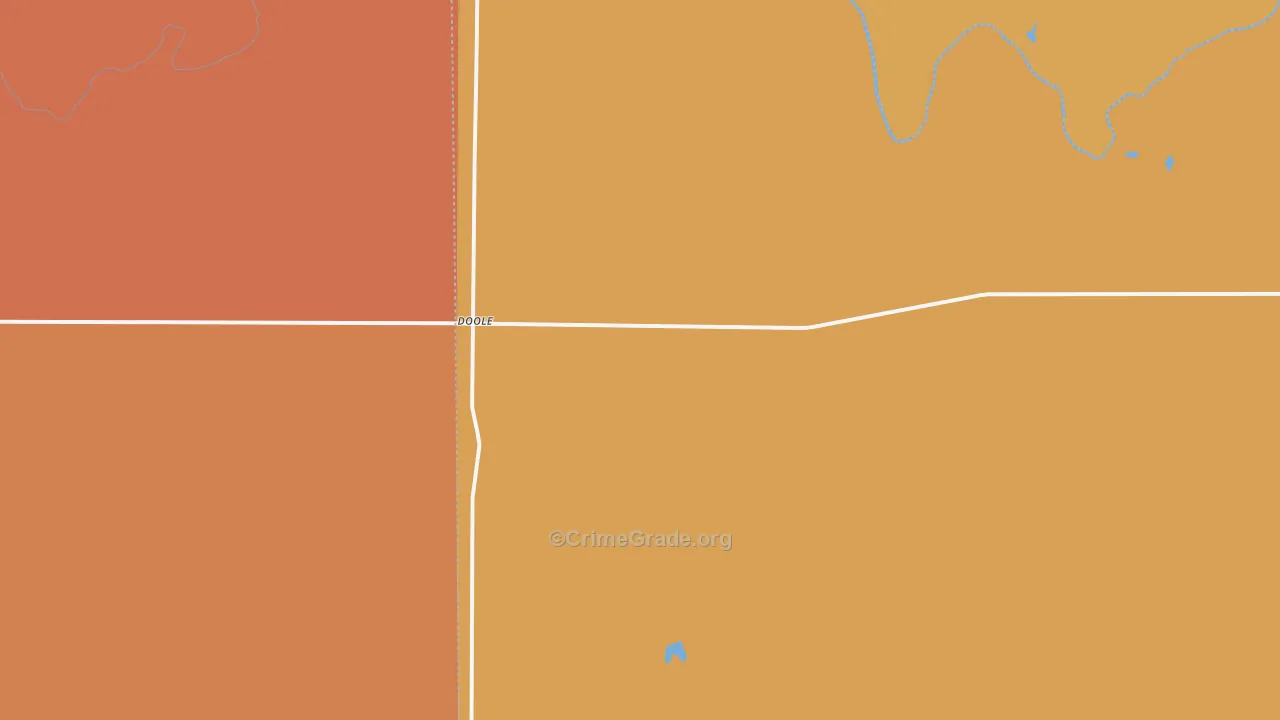 Doole, TX Map of Murder Rates