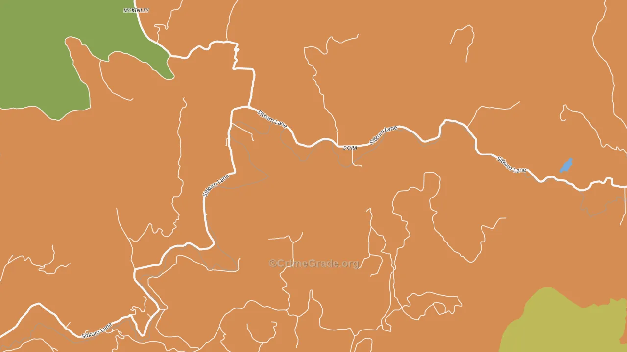 Dora, OR Map of Murder Rates