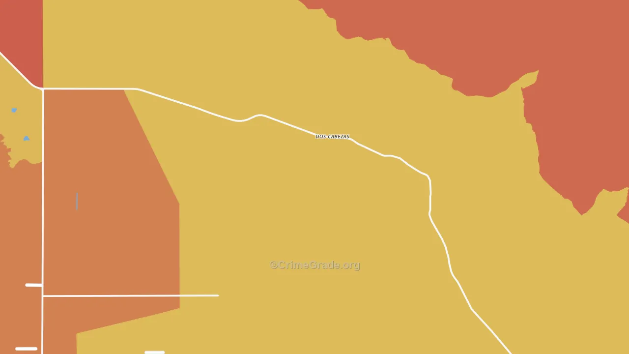 Dos Cabezas, AZ Map of Murder Rates