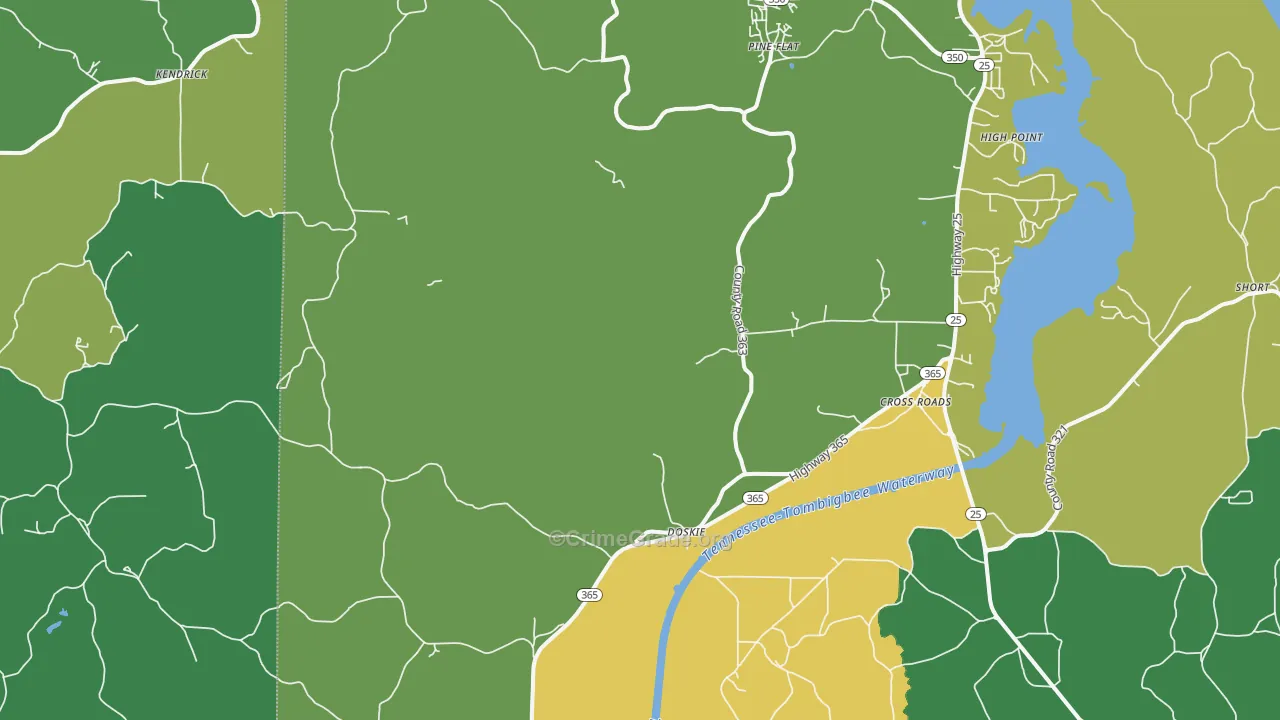 Doskie, MS Map of Murder Rates