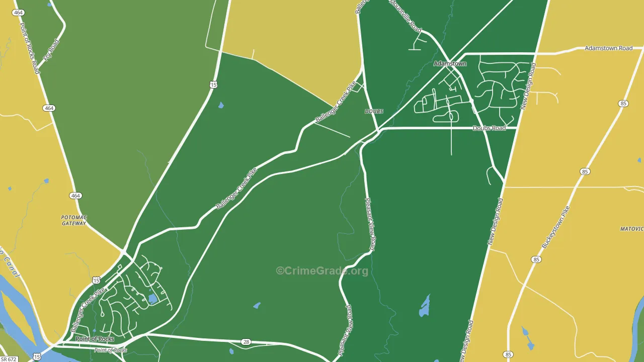 Doubs, MD Map of Murder Rates