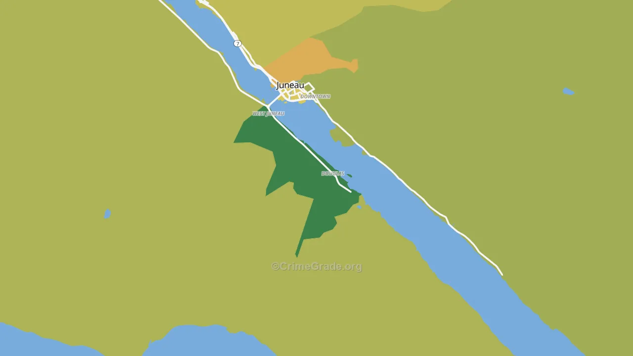 Douglas, AK Map of Murder Rates