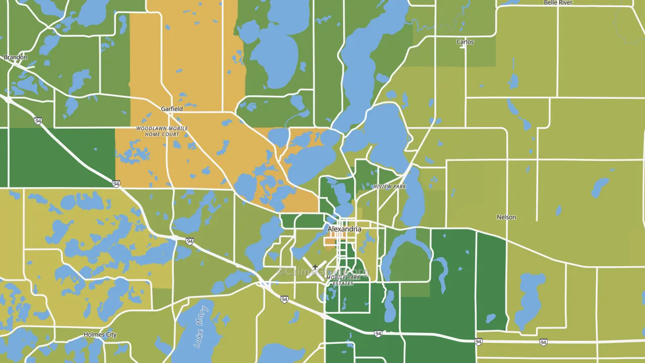 Douglas County, MN Map of Murder Rates
