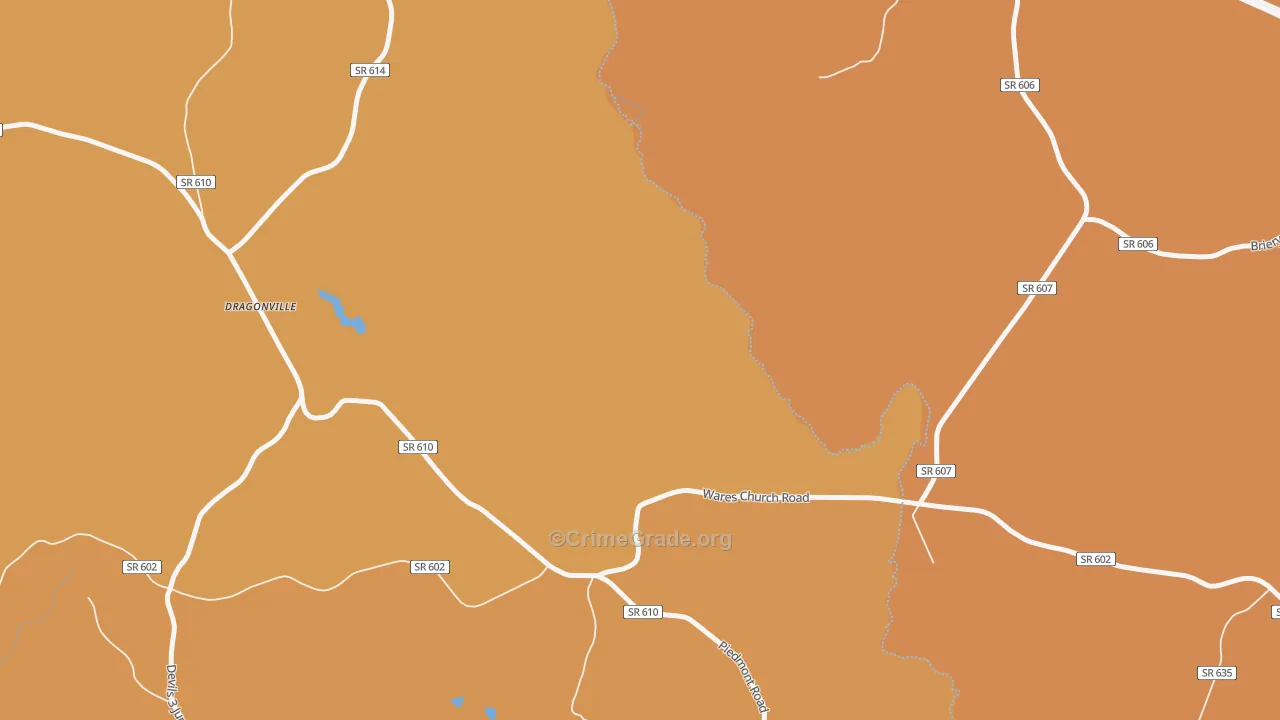 Dragonville, VA Map of Murder Rates