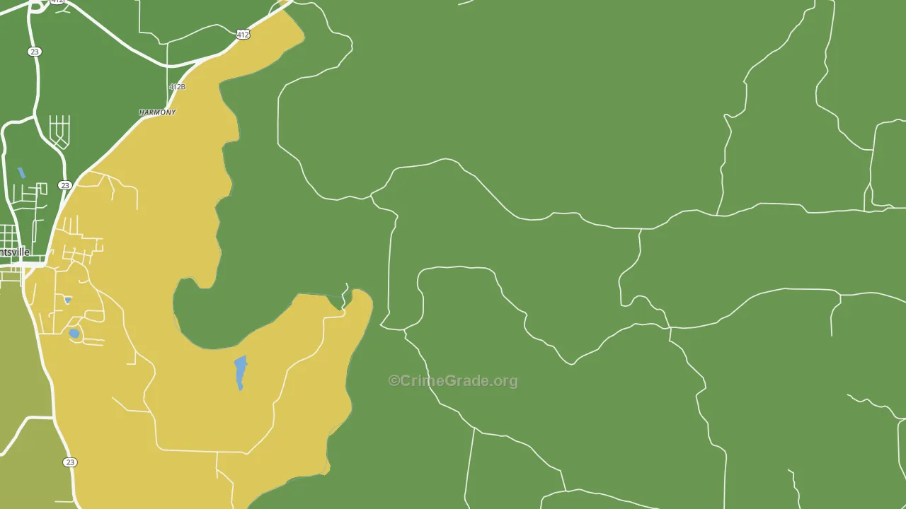 Drakes Creek, AR Map of Murder Rates