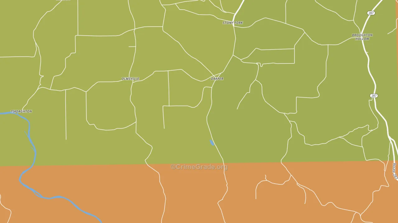 Draper, PA Map of Murder Rates