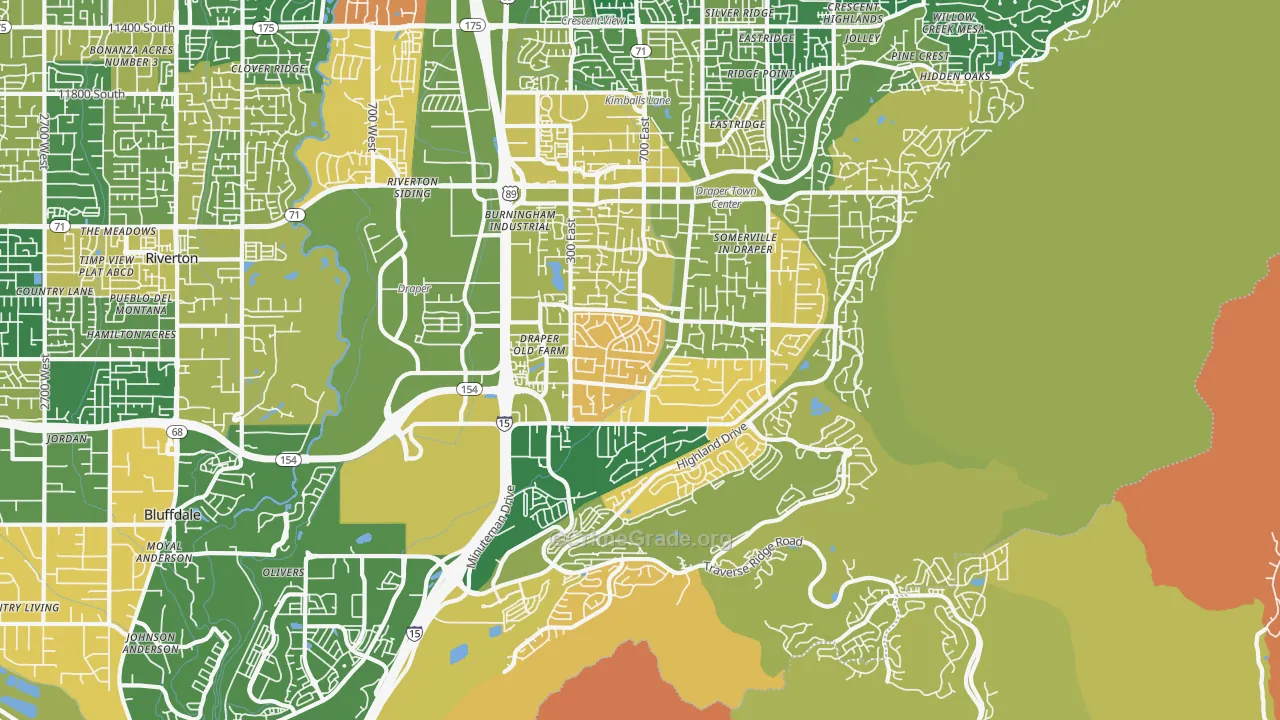 Draper, UT Map of Murder Rates