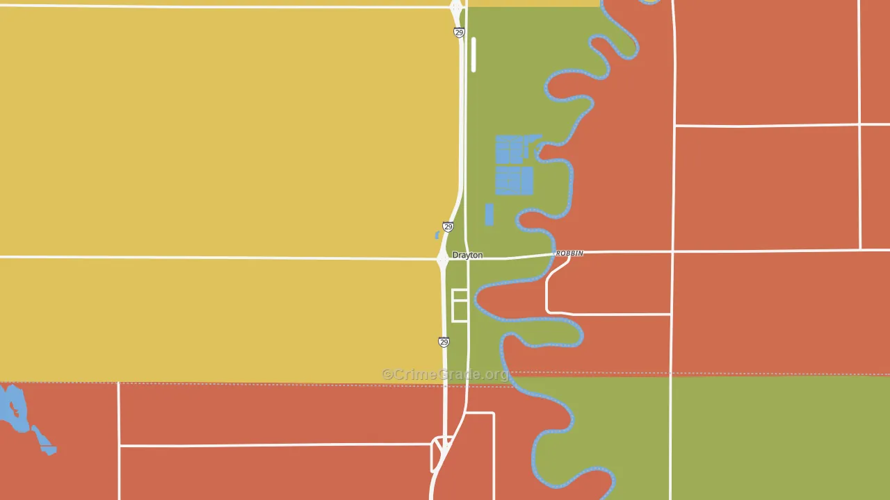 Drayton, ND Map of Murder Rates
