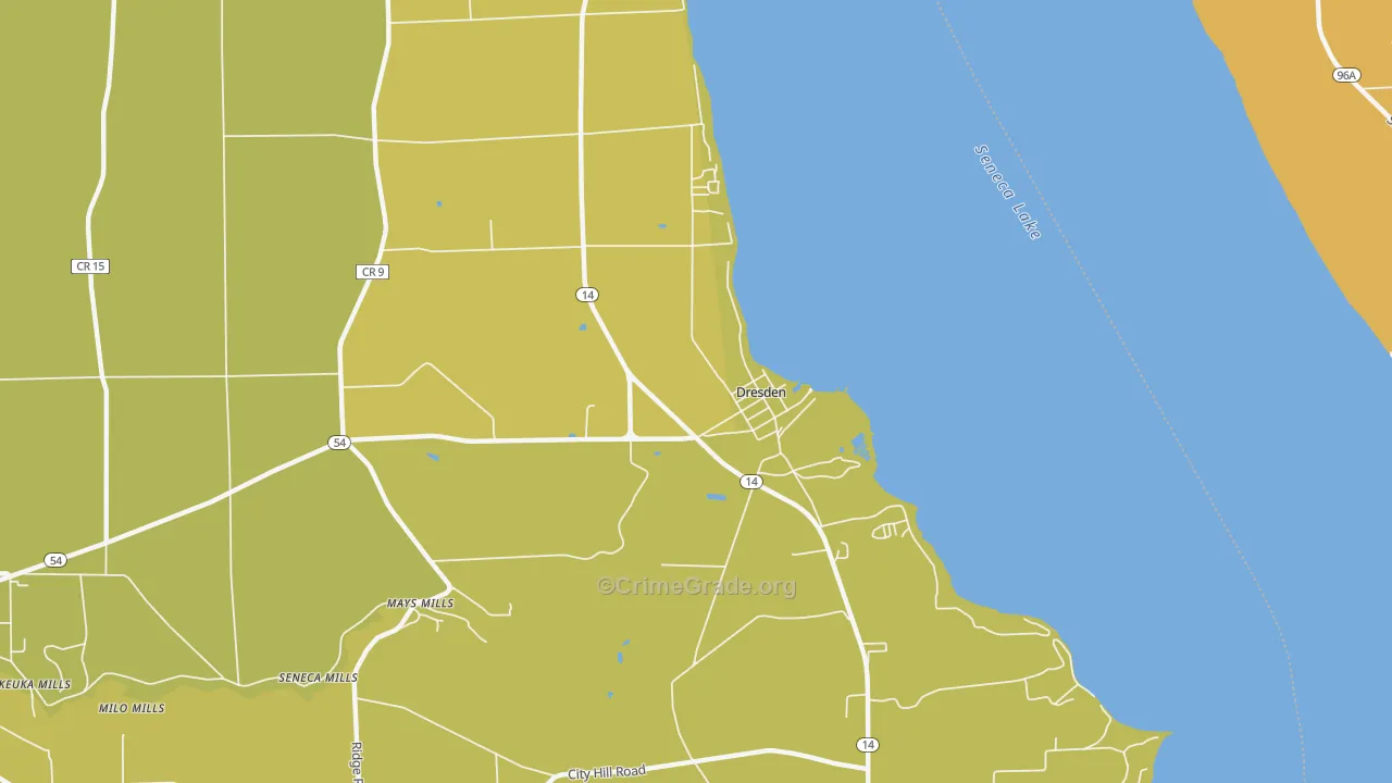 Dresden, NY Map of Murder Rates