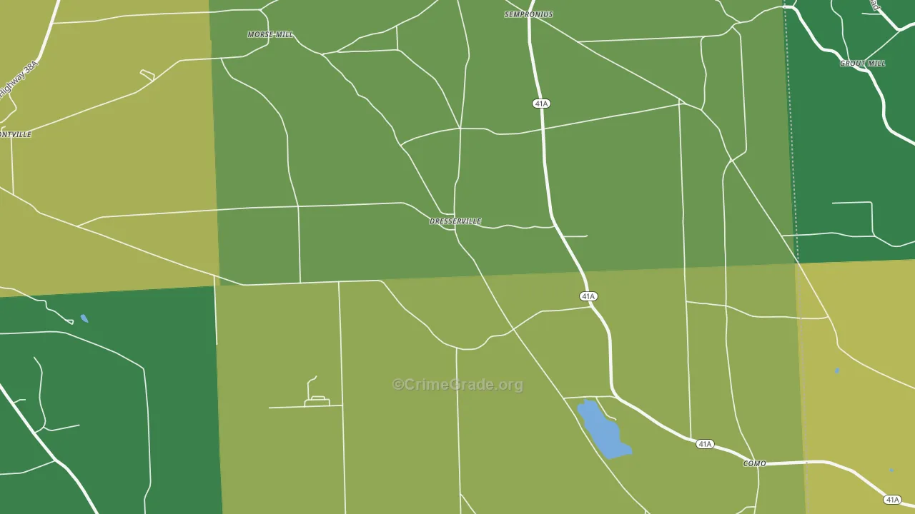 Dresserville, NY Map of Murder Rates