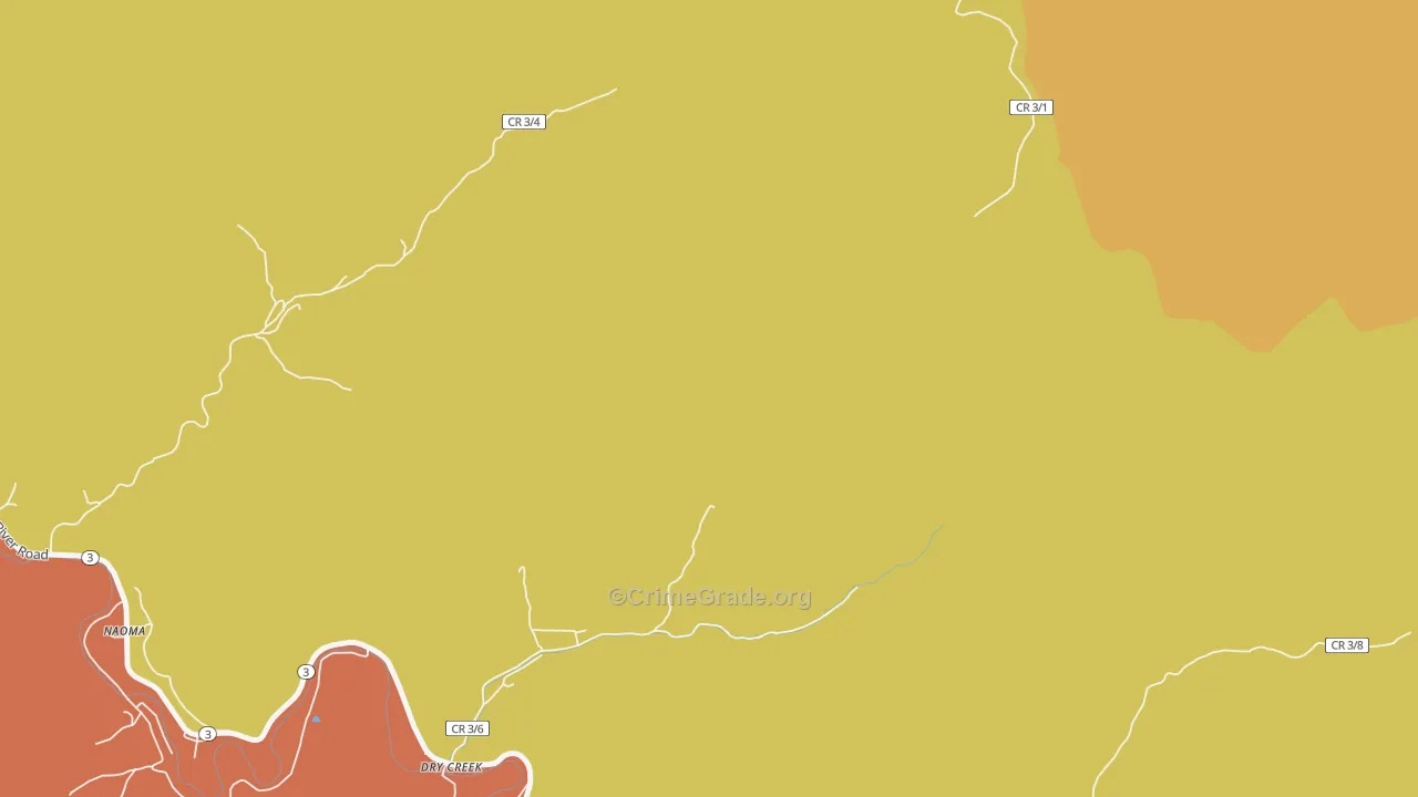 Dry Creek, WV Map of Murder Rates