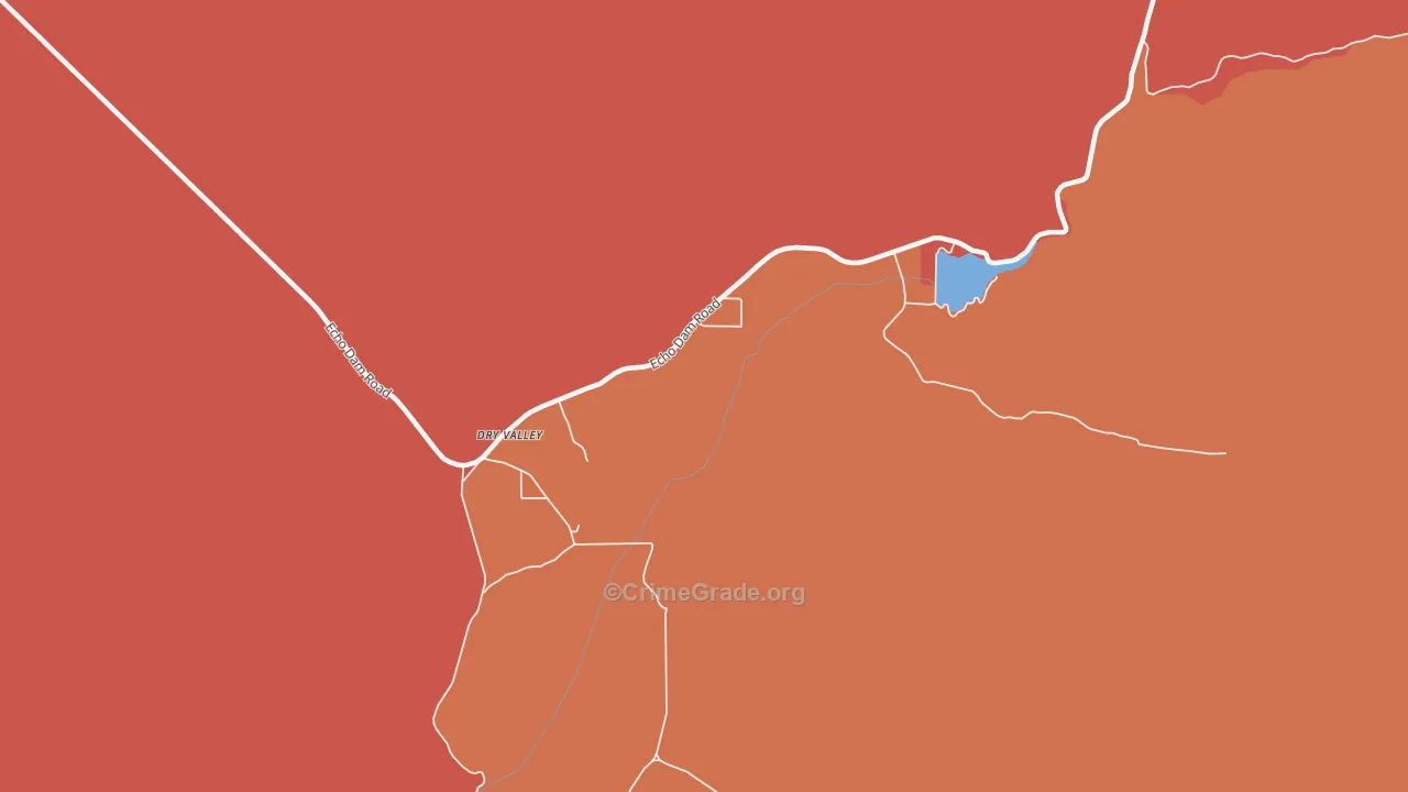 Dry Valley, NV Map of Murder Rates