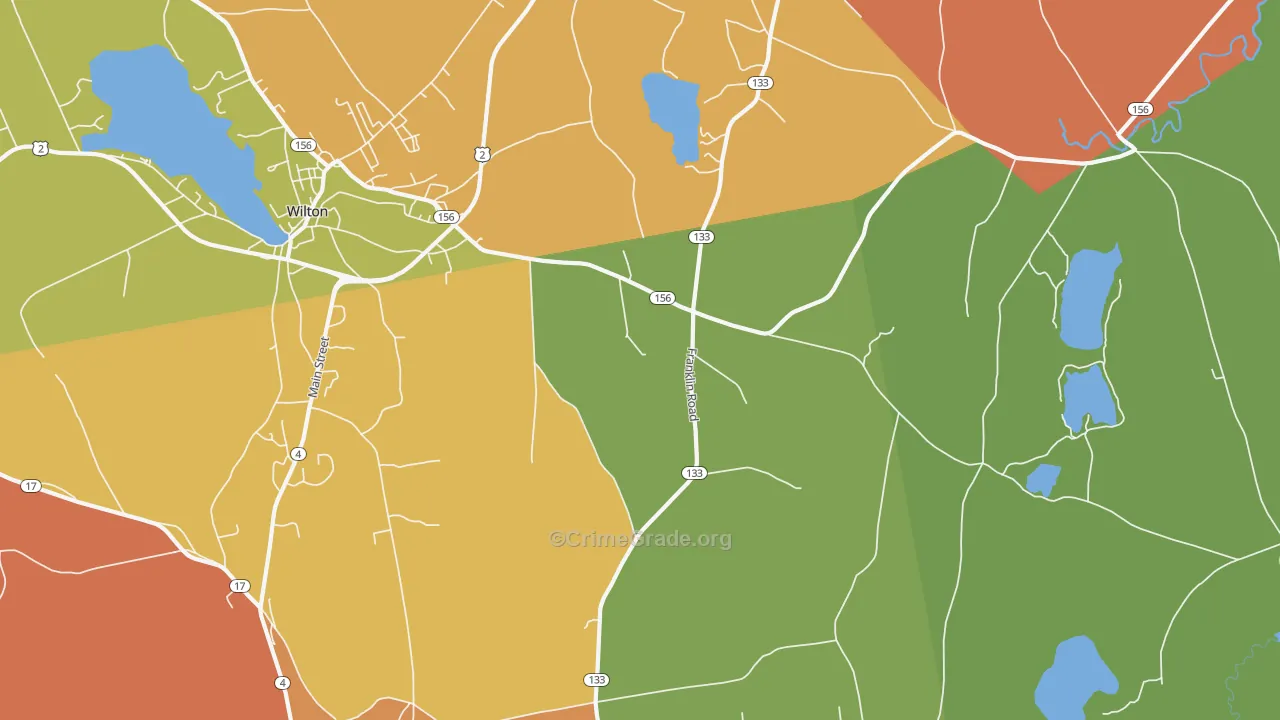 Dryden, ME Map of Murder Rates