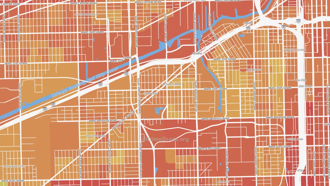 Ducktown, Chicago, IL Map of Murder Rates