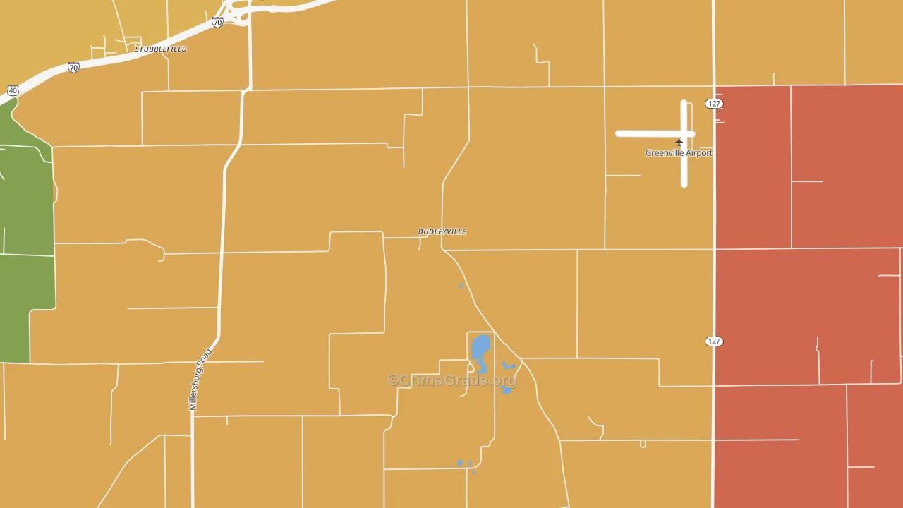 Dudleyville, IL Map of Murder Rates