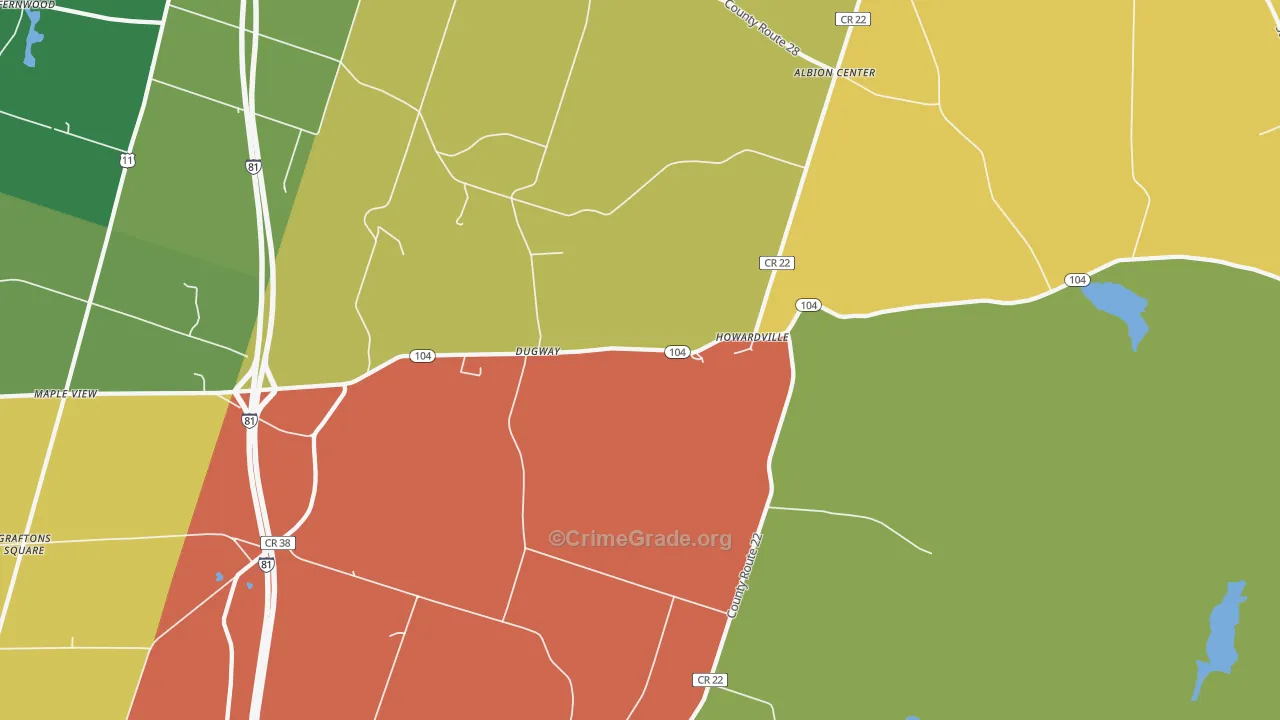 Dugway, NY Map of Murder Rates