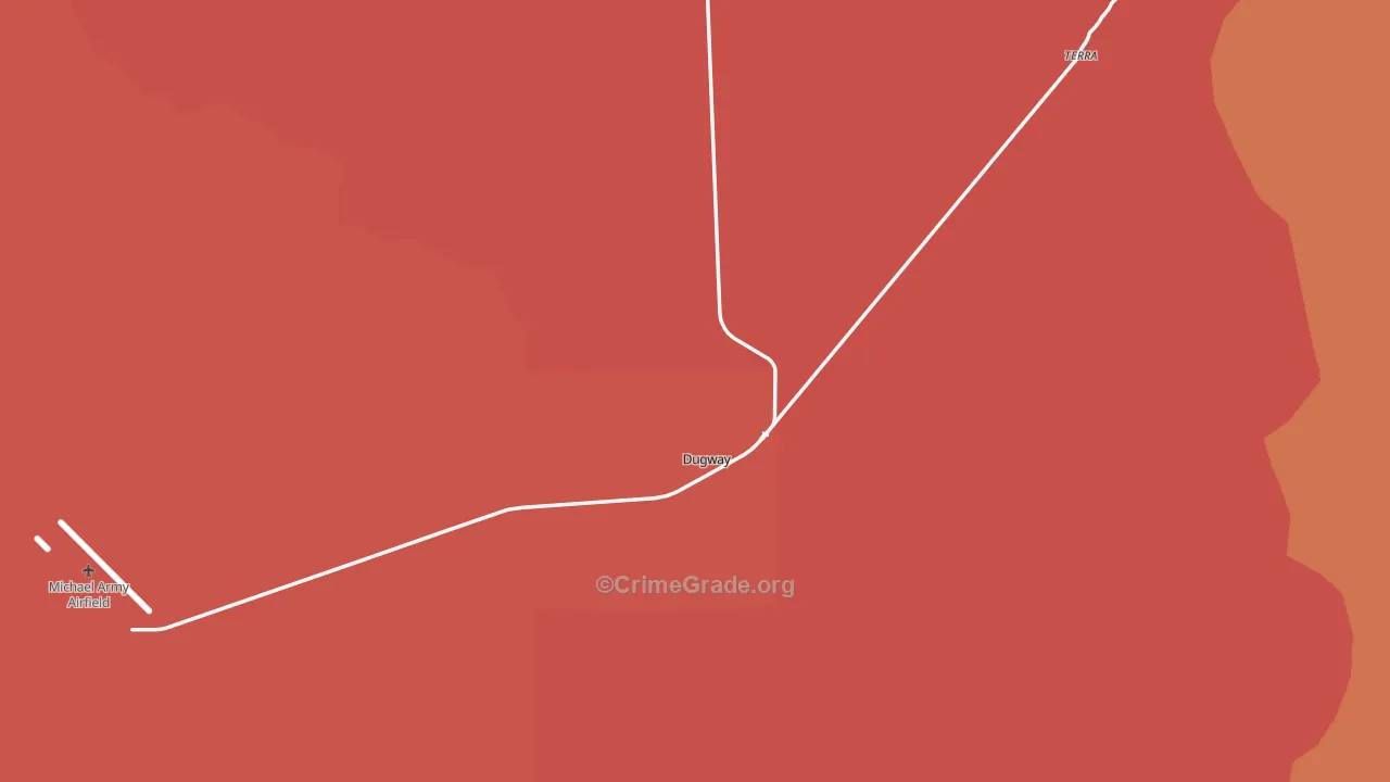 Dugway, UT Map of Murder Rates