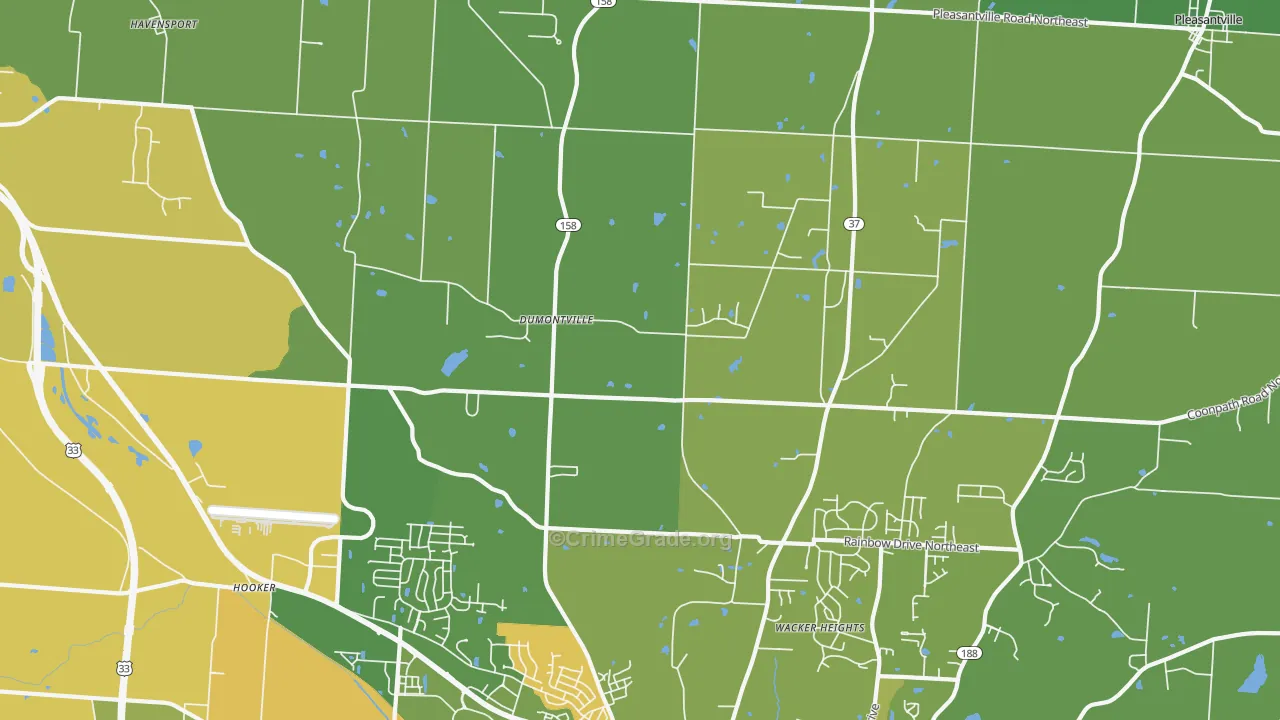Dumontville, OH Map of Murder Rates