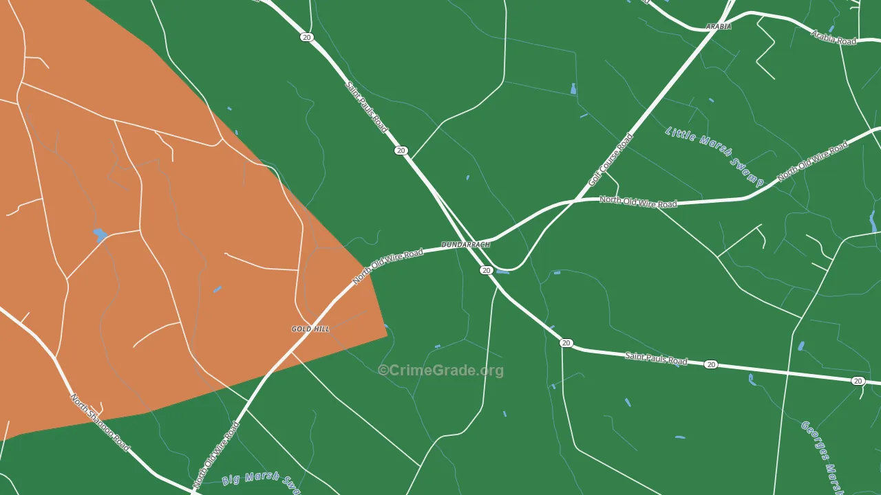 Dundarrach, NC Map of Murder Rates